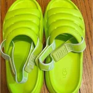 Green Ugg sandals